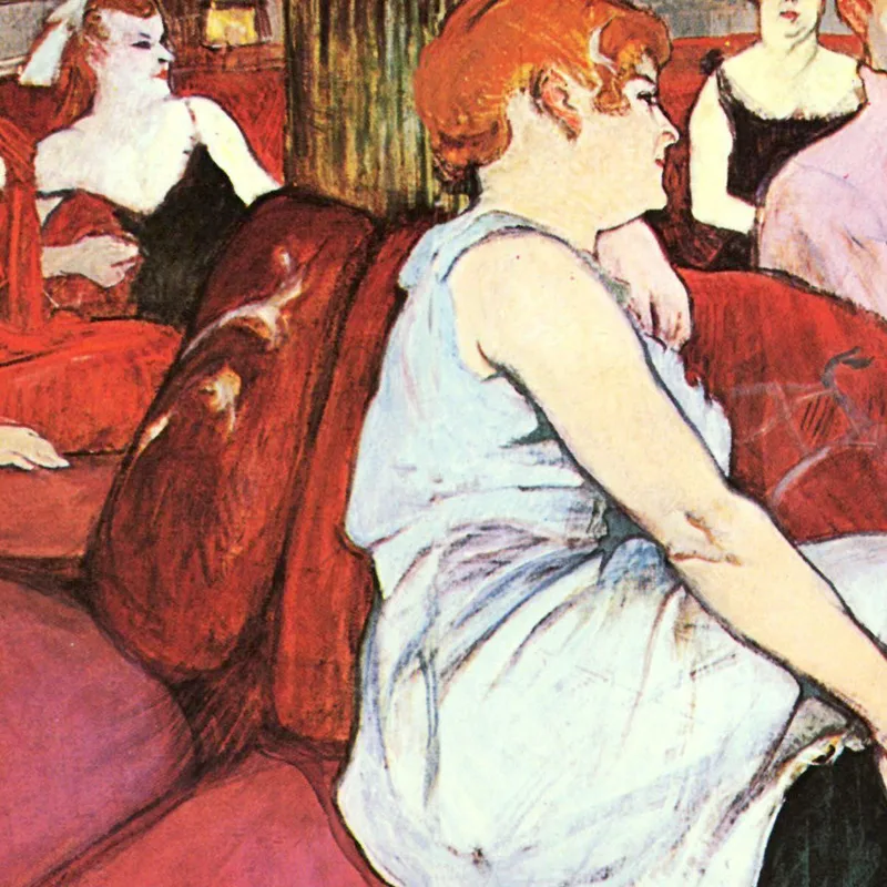 En El Salón De La Rue Des Moulins Henri de Toulouse-Lautrec