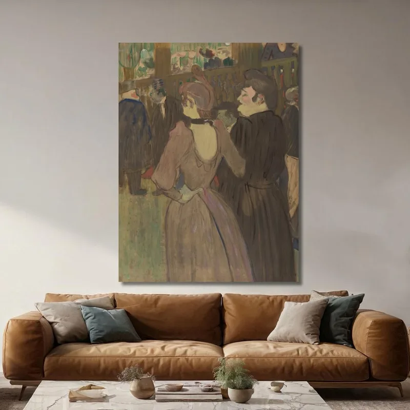 La Goulue Und Ihre Schwester Henri de Toulouse-Lautrec