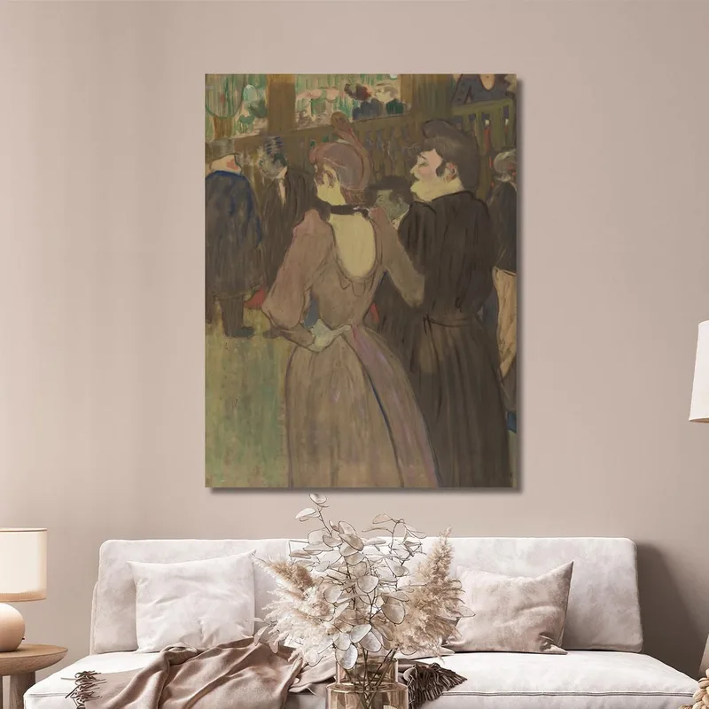 La Goulue Und Ihre Schwester Henri de Toulouse-Lautrec
