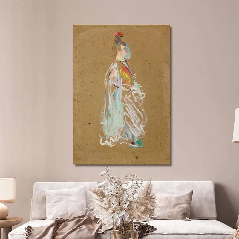 La Goulue In Costume Da Almée Henri de Toulouse-Lautrec