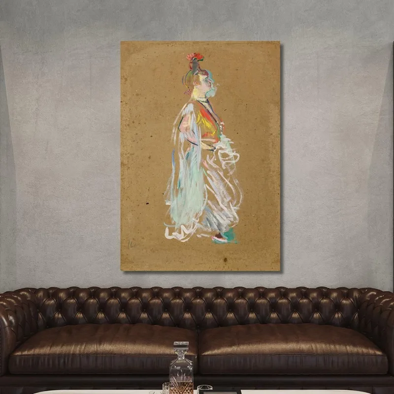 La Goulue In Costume Da Almée Henri de Toulouse-Lautrec