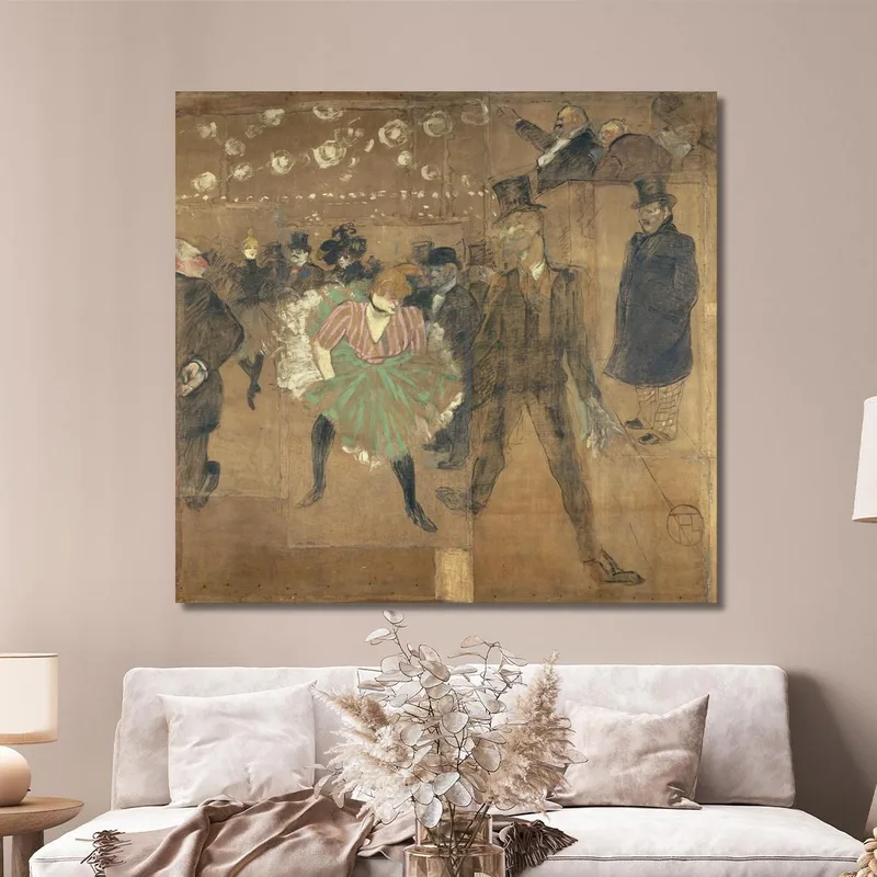 Paneele Für Die Baraque De La Goulue Auf Der Foire Du Trône In Paris Henri de Toulouse-Lautrec