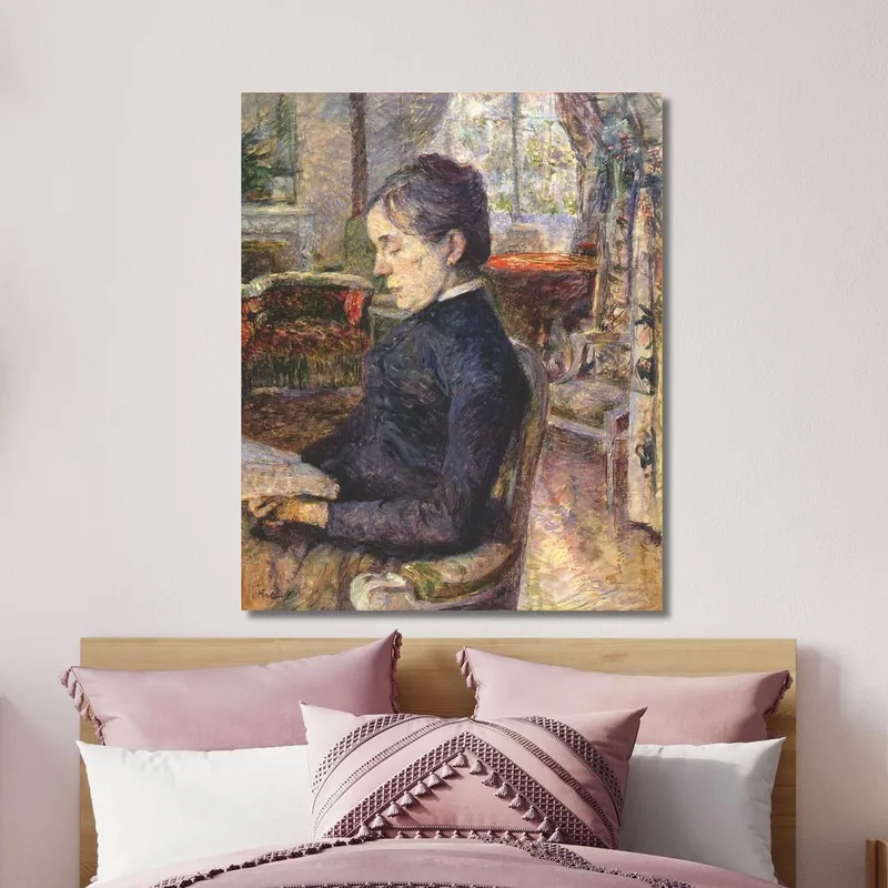 La Contessa Adèle De Toulouse-Lautrec Nel Suo Salone Al Castello Di Malromé Henri de Toulouse-Lautrec