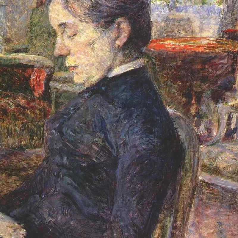 La Contessa Adèle De Toulouse-Lautrec Nel Suo Salone Al Castello Di Malromé Henri de Toulouse-Lautrec