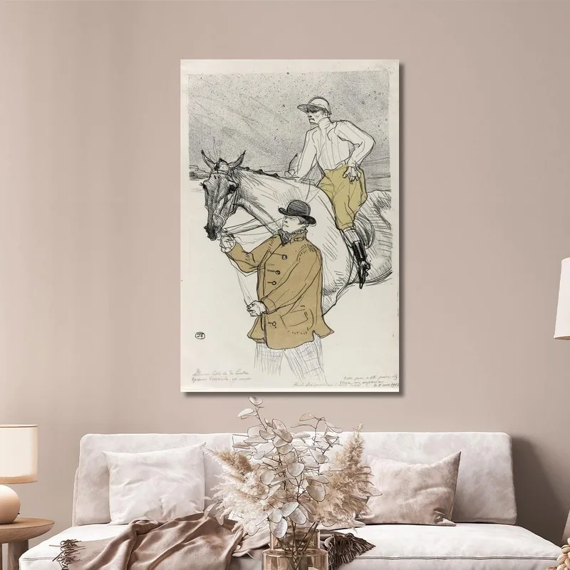 El Jinete Yendo Al Poste Henri de Toulouse-Lautrec