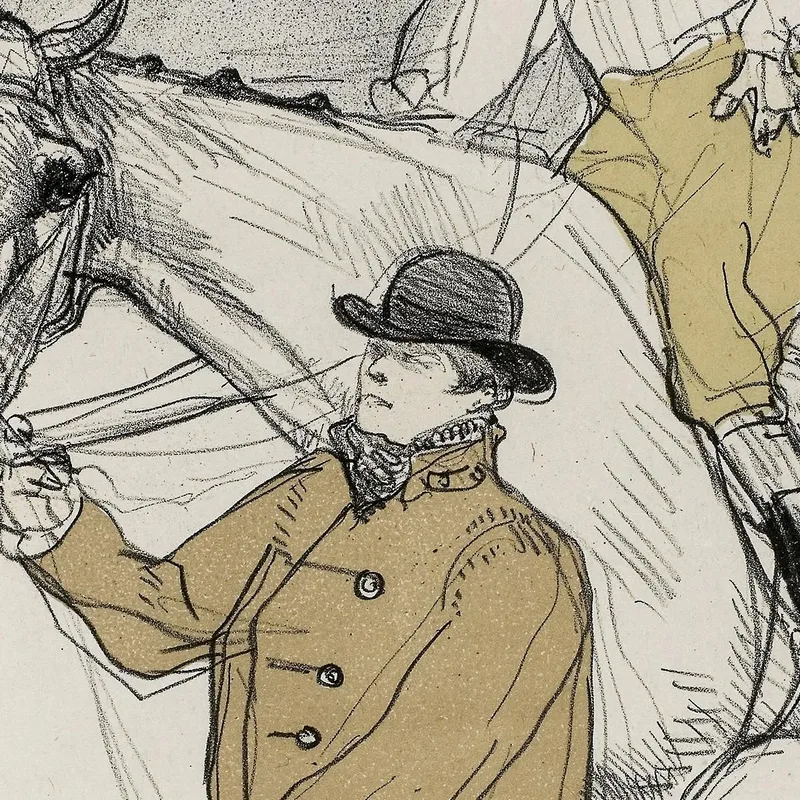 El Jinete Yendo Al Poste Henri de Toulouse-Lautrec