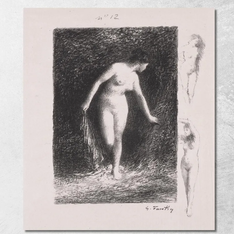 Diana Henri Fantin-Latour quadro stampa su tela