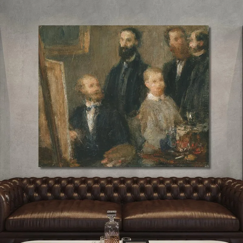 Manet In Seinem Atelier Henri Fantin-Latour