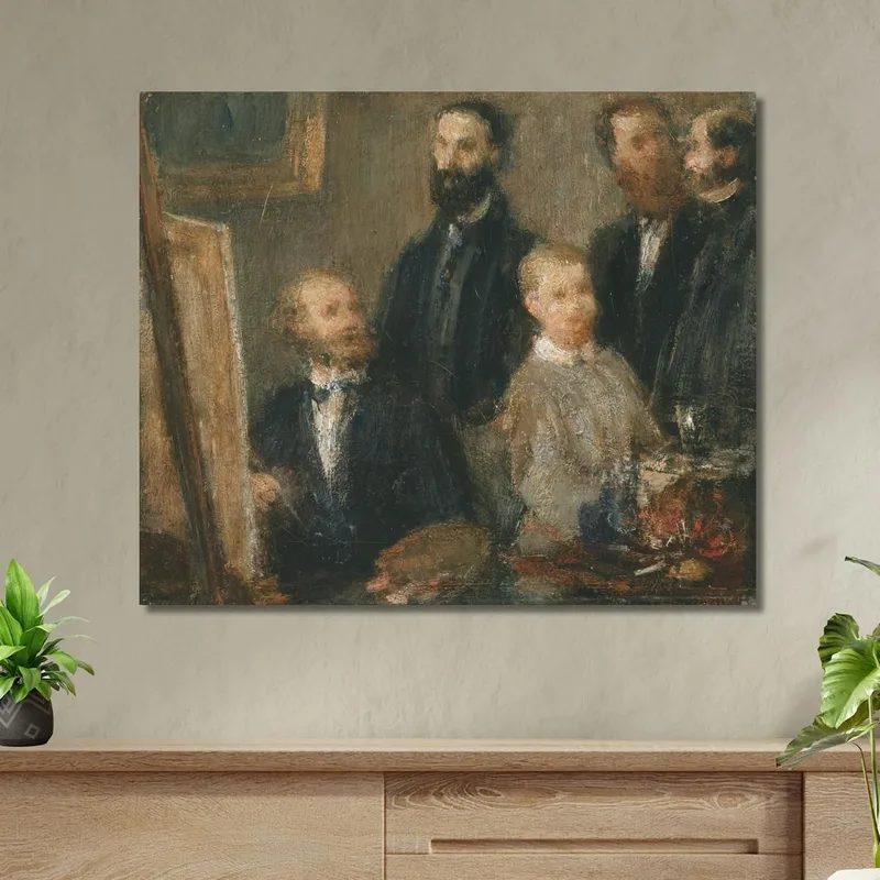 Manet In Seinem Atelier Henri Fantin-Latour