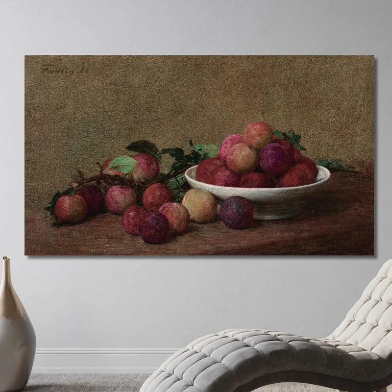Still Life With Plums Henri Fantin-Latour