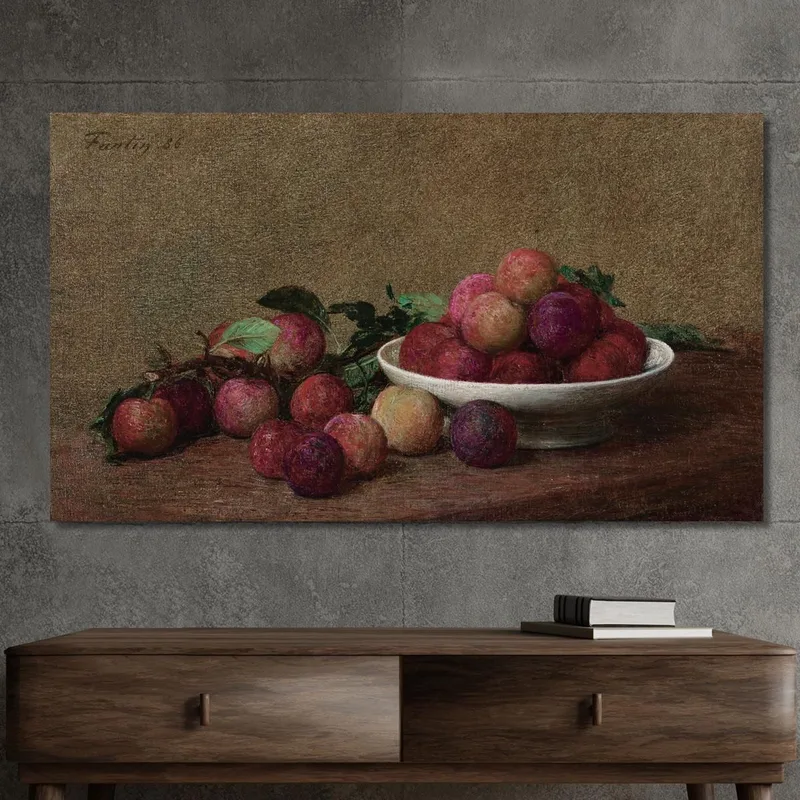 Still Life With Plums Henri Fantin-Latour