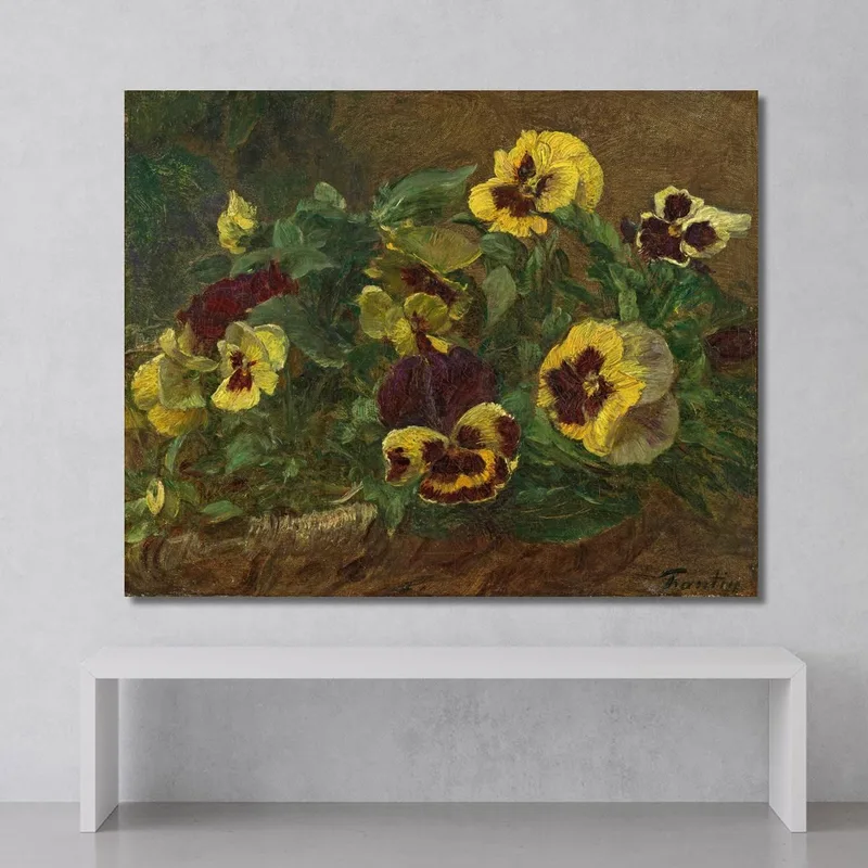 Pansies 2 Henri Fantin-Latour