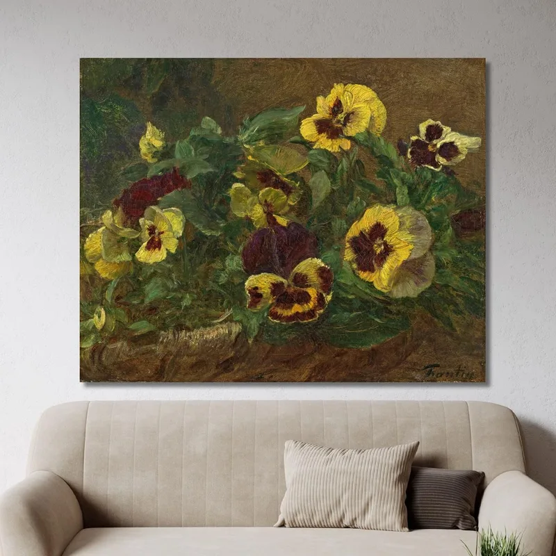 Pansies 2 Henri Fantin-Latour