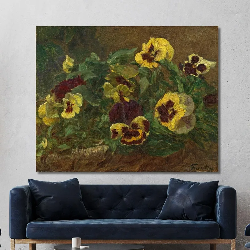 Pansies 2 Henri Fantin-Latour