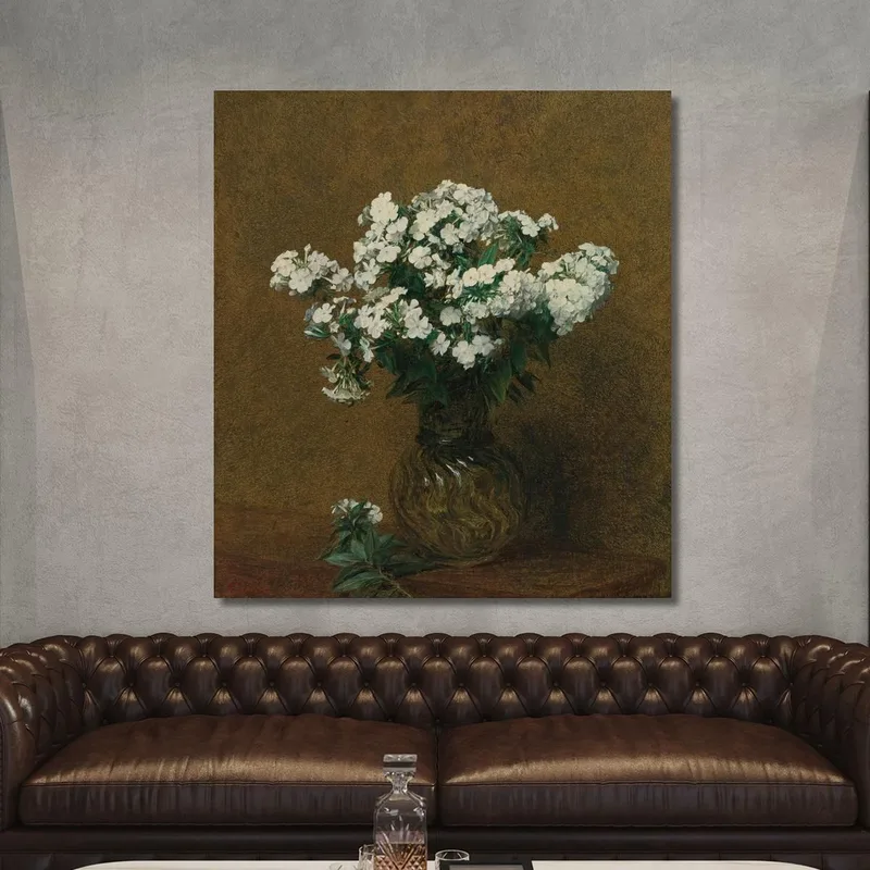 White Phlox In A Vase Henri Fantin-Latour