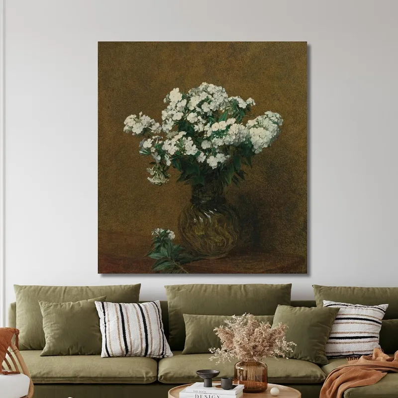 White Phlox In A Vase Henri Fantin-Latour