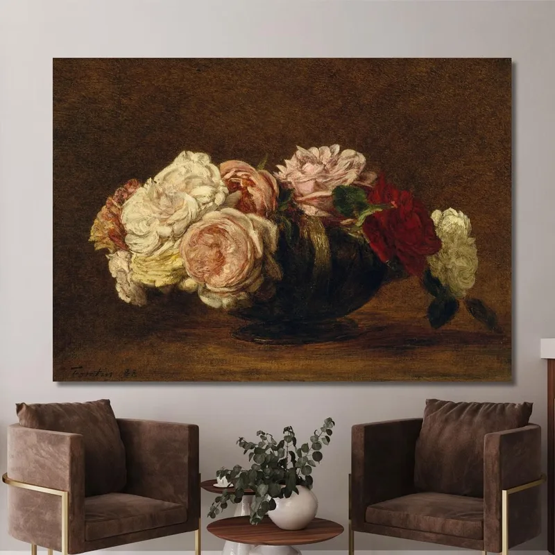 Rosen In Einer Schüssel Henri Fantin-Latour