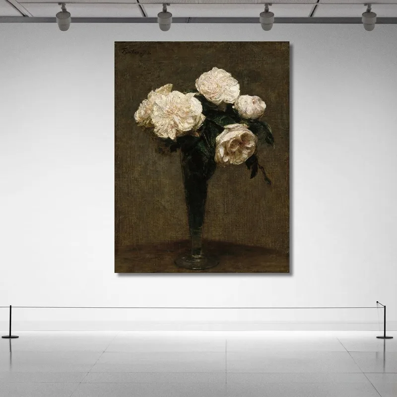 Rosen In Einer Vase 2 Henri Fantin-Latour