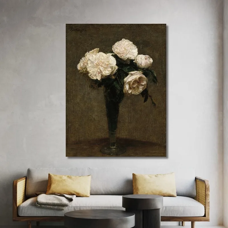 Rosen In Einer Vase 2 Henri Fantin-Latour