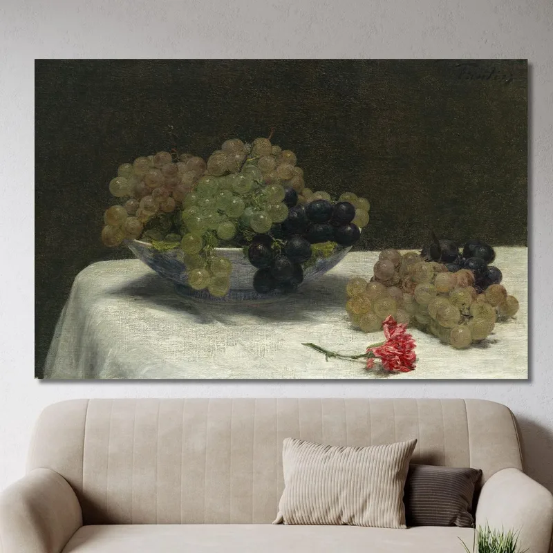 Stillleben Mit Trauben Und Einer Nelke Henri Fantin-Latour