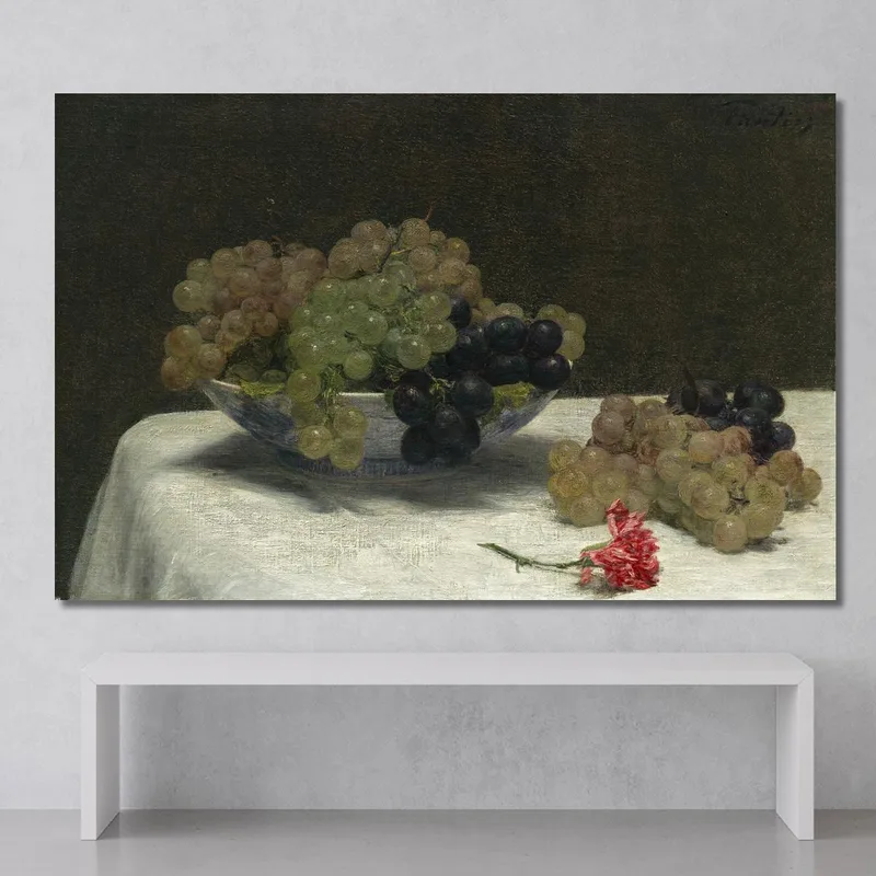 Stillleben Mit Trauben Und Einer Nelke Henri Fantin-Latour
