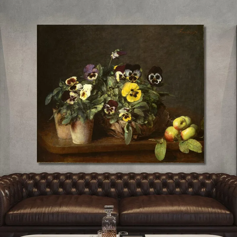 Still Life With Pansies 2 Henri Fantin-Latour