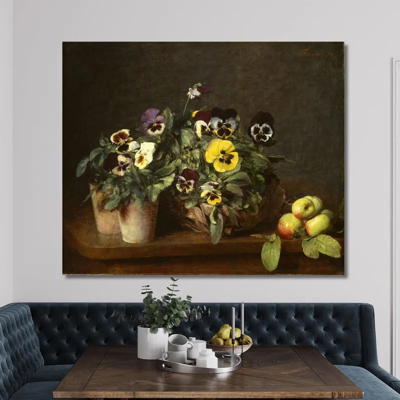 Still Life With Pansies 2 Henri Fantin-Latour