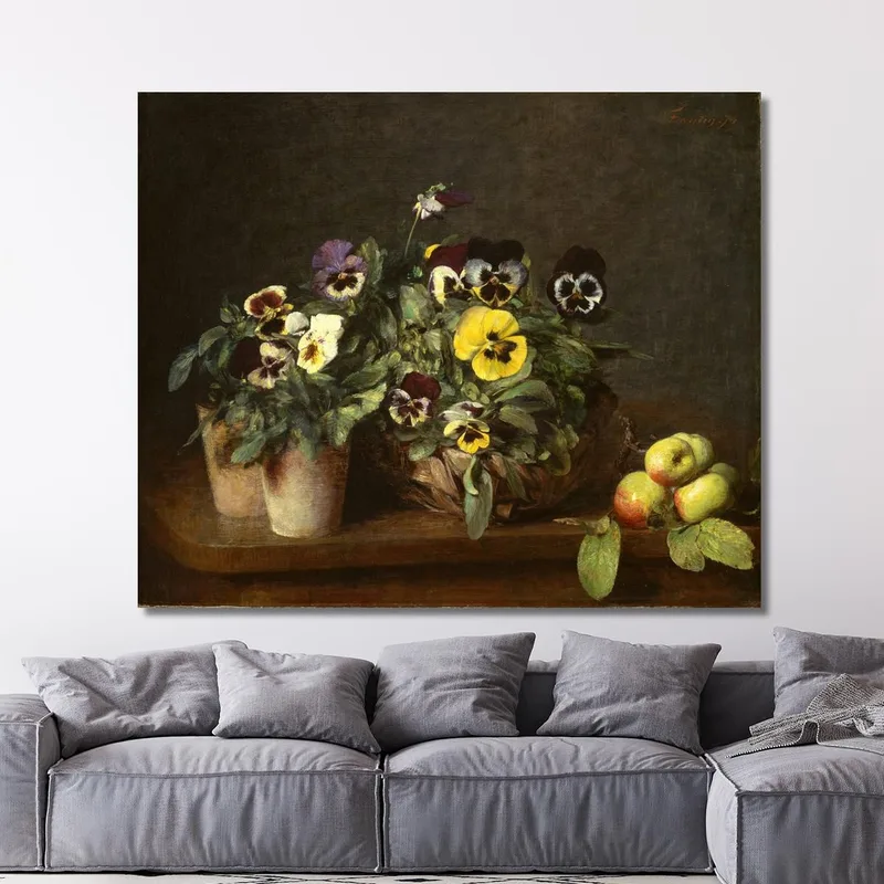 Still Life With Pansies 2 Henri Fantin-Latour