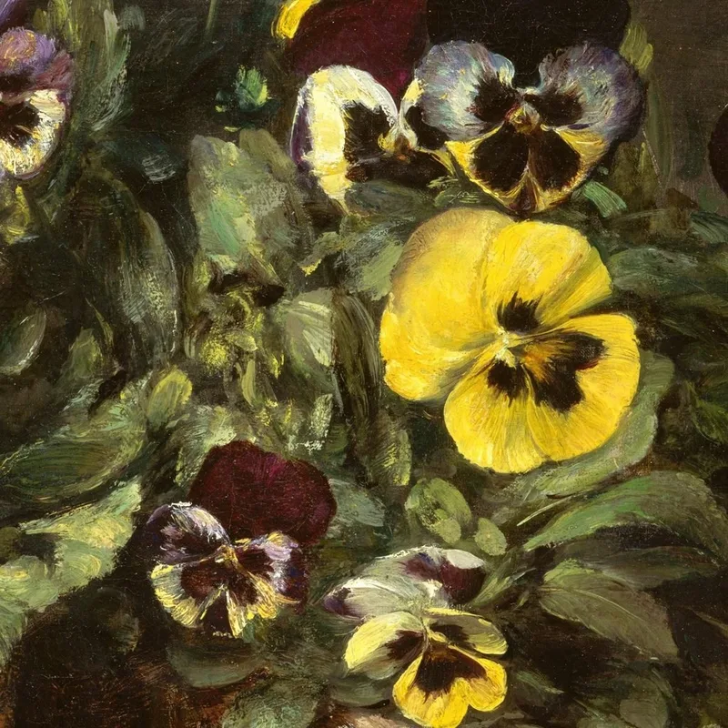 Still Life With Pansies 2 Henri Fantin-Latour