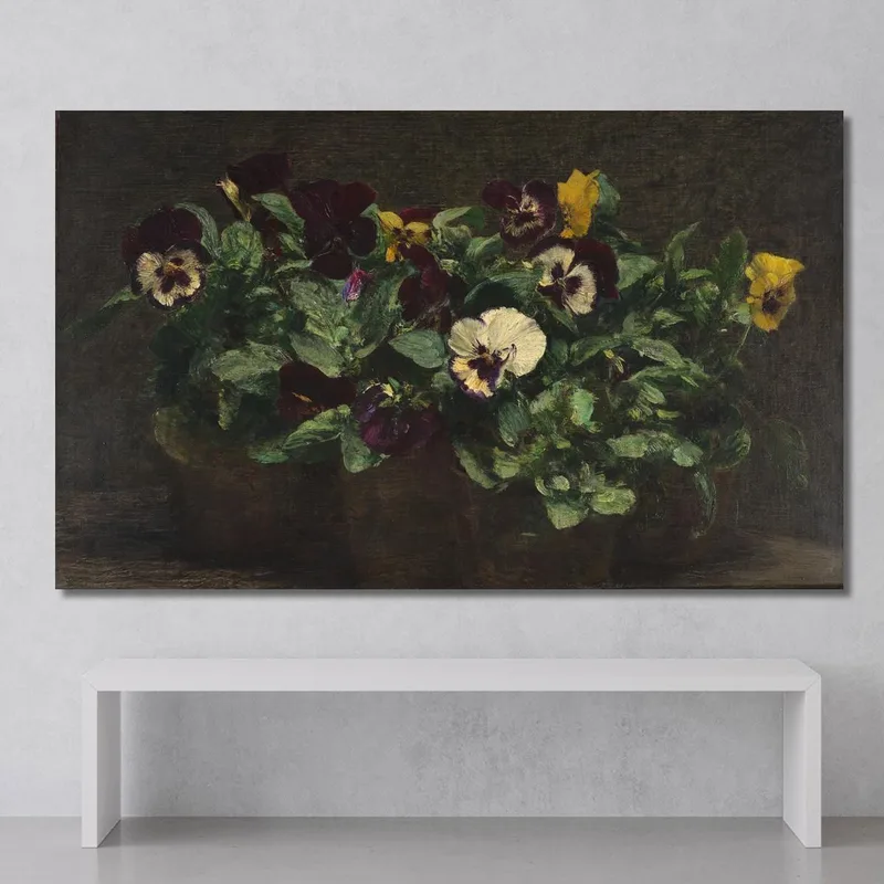 Stillleben Mit Stiefmütterchen Henri Fantin-Latour