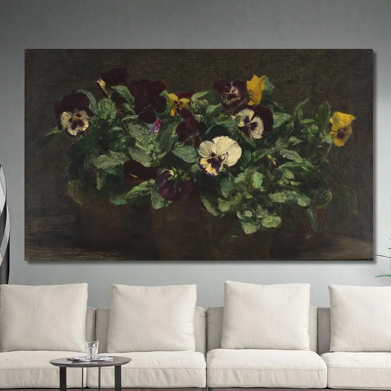 Stillleben Mit Stiefmütterchen Henri Fantin-Latour