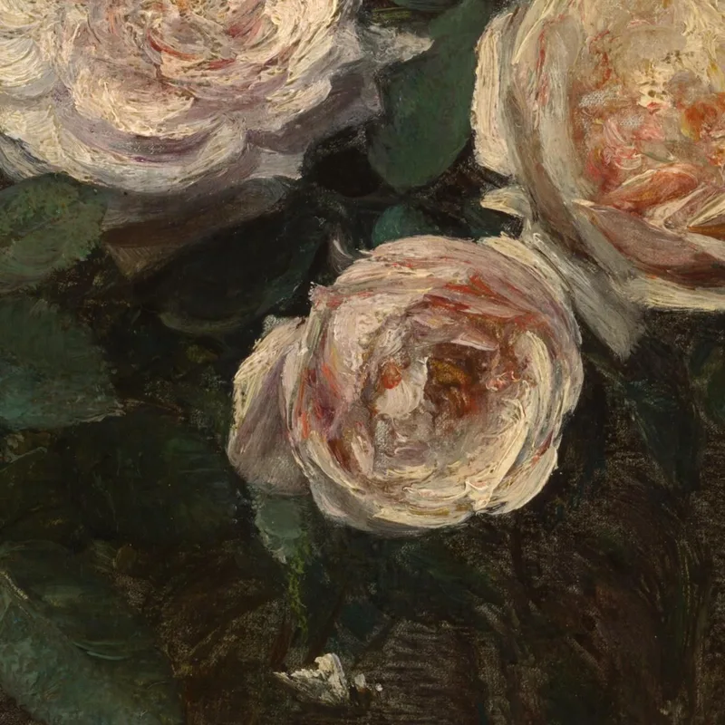 Naturaleza Muerta Con Rosas Henri Fantin-Latour