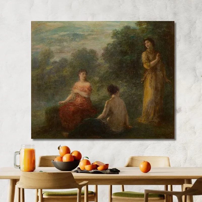 Tres Ninfas Cerca De Un Manantial Henri Fantin-Latour