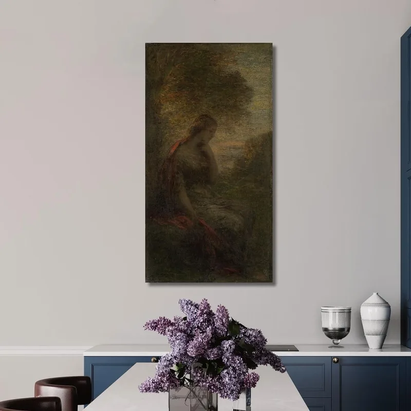 Junge Frau Unter Einem Baum Bei Sonnenuntergang Namens Herbst' Henri Fantin-Latour