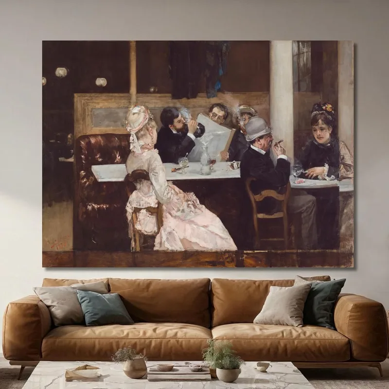 Scène De Café À Paris Henri Gervex