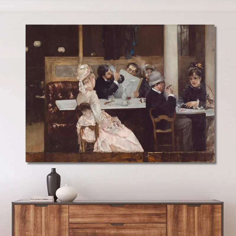 Scène De Café À Paris Henri Gervex