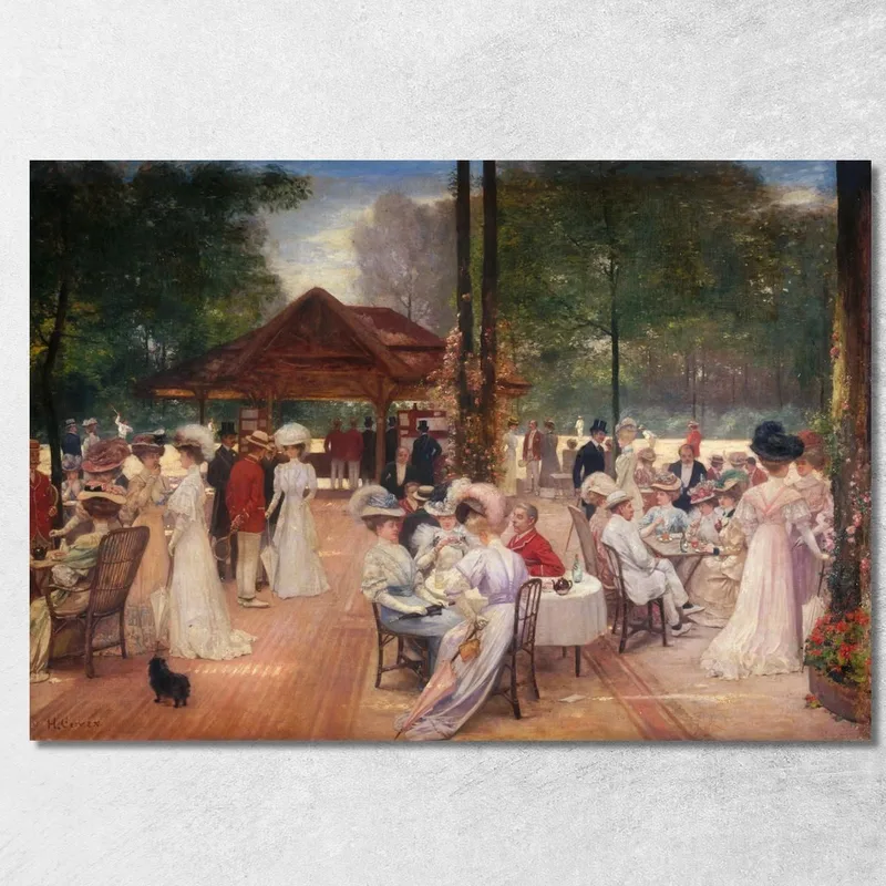 Il Circolo Dell'Isola Di Puteaux Henri Gervex quadro stampa su tela