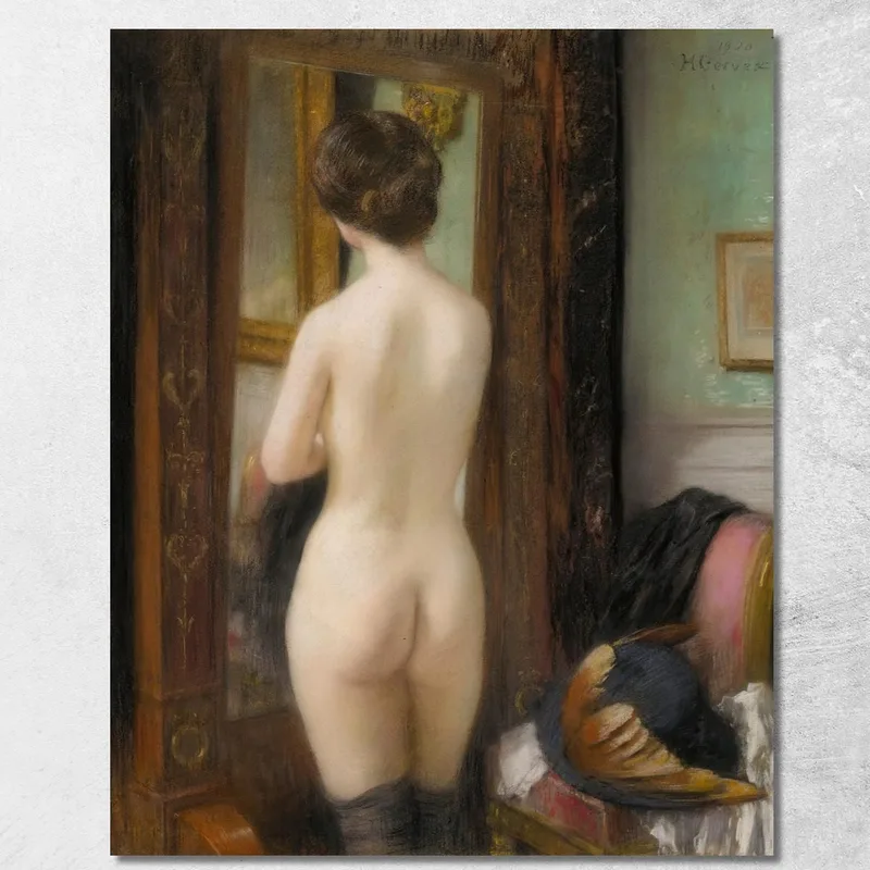 Nu À La Psyché Henri Gervex tableau impression sur toile