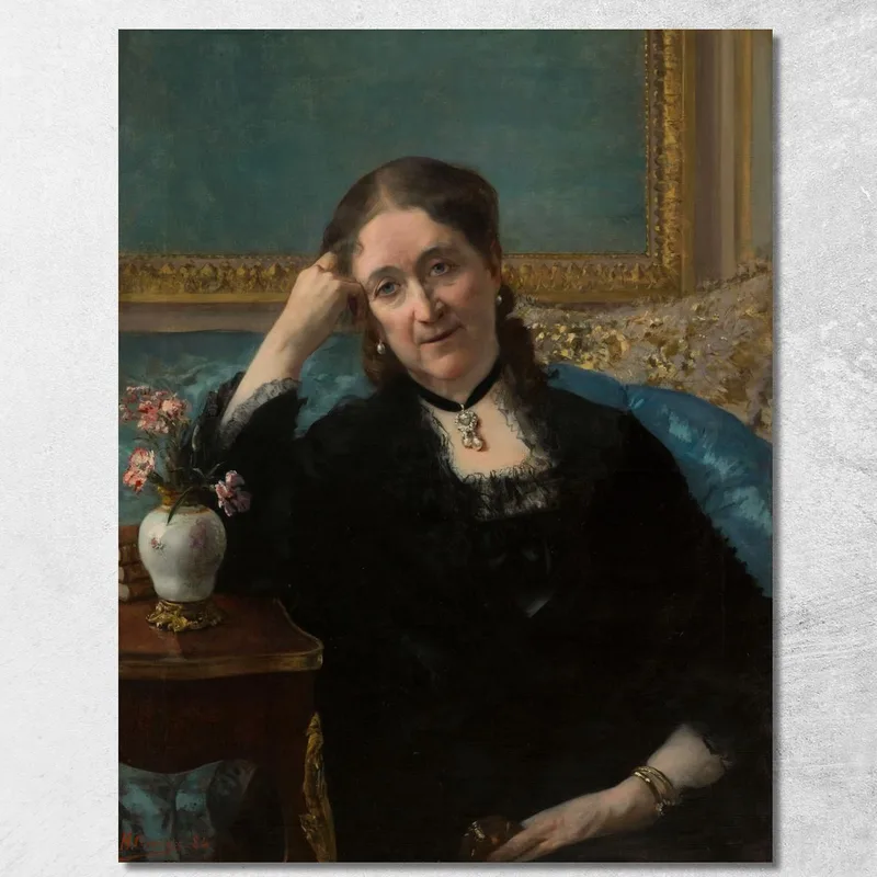 Portrait De Madame Blerzy Henri Gervex tableau impression sur toile