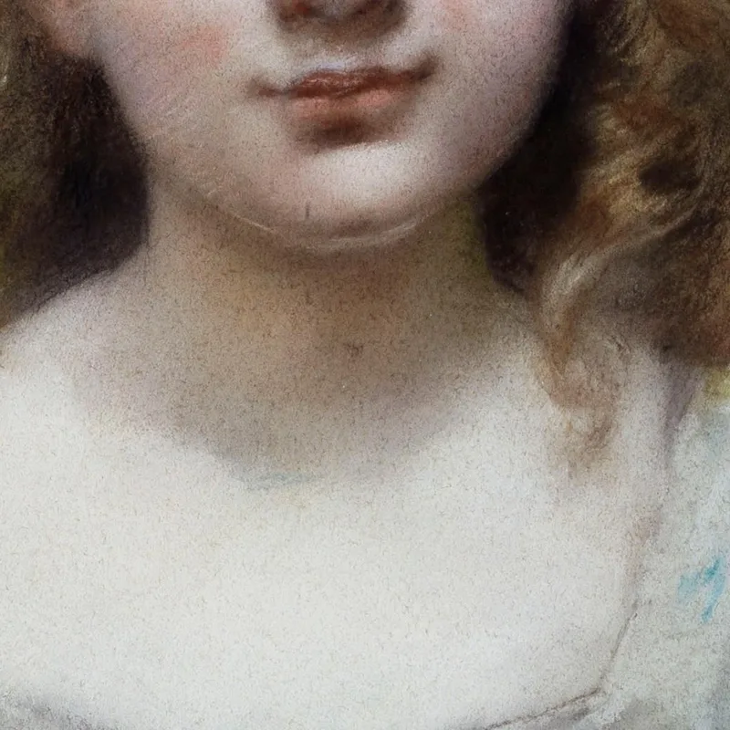 Portrait Of Mlle Suzanne Malvesin At 12 Years Old Henri Gervex