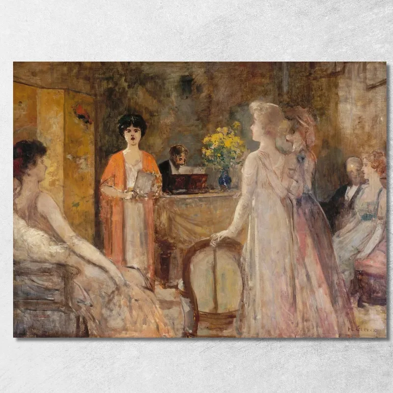 Un Mardi Soir Chez Madeleine Lemaire Henri Gervex tableau impression sur toile