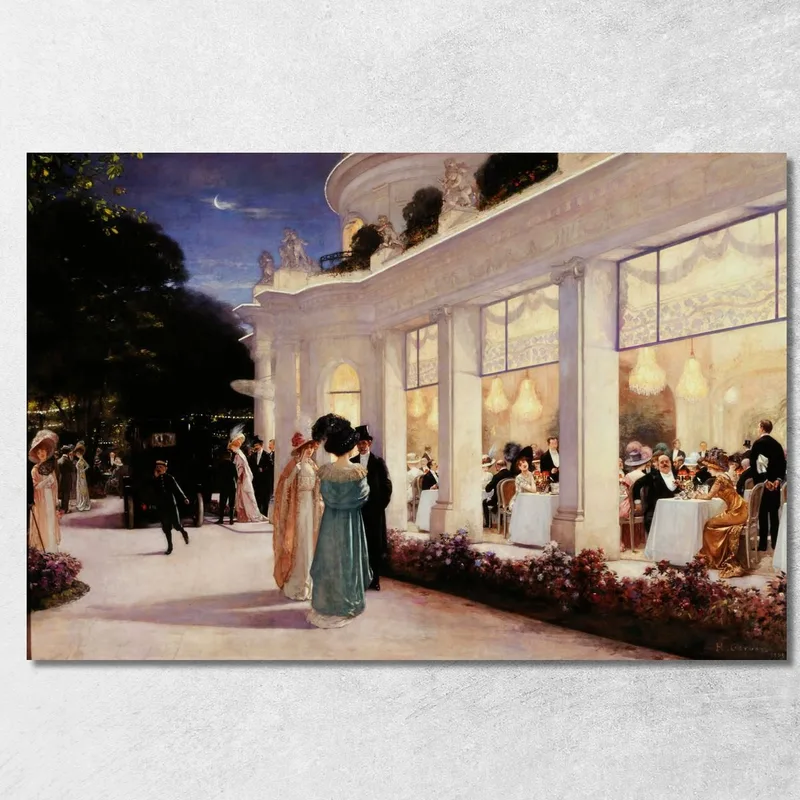 Une Soirée Au Pré-Catelan Henri Gervex tableau impression sur toile