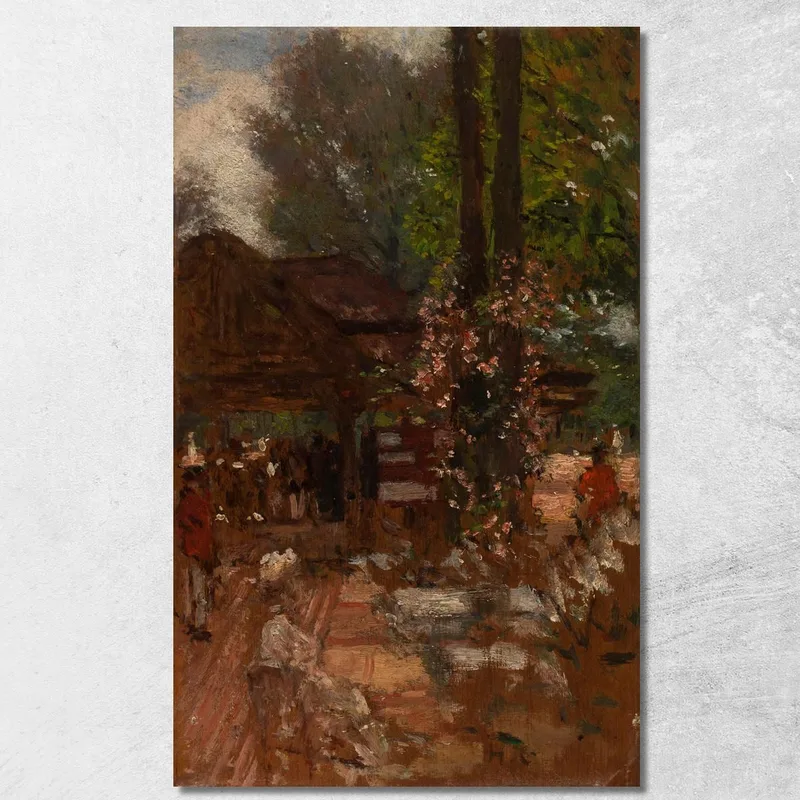 Étude Pour "Le Cercle De L'Île De Puteaux" 2 Henri Gervex tableau impression sur toile