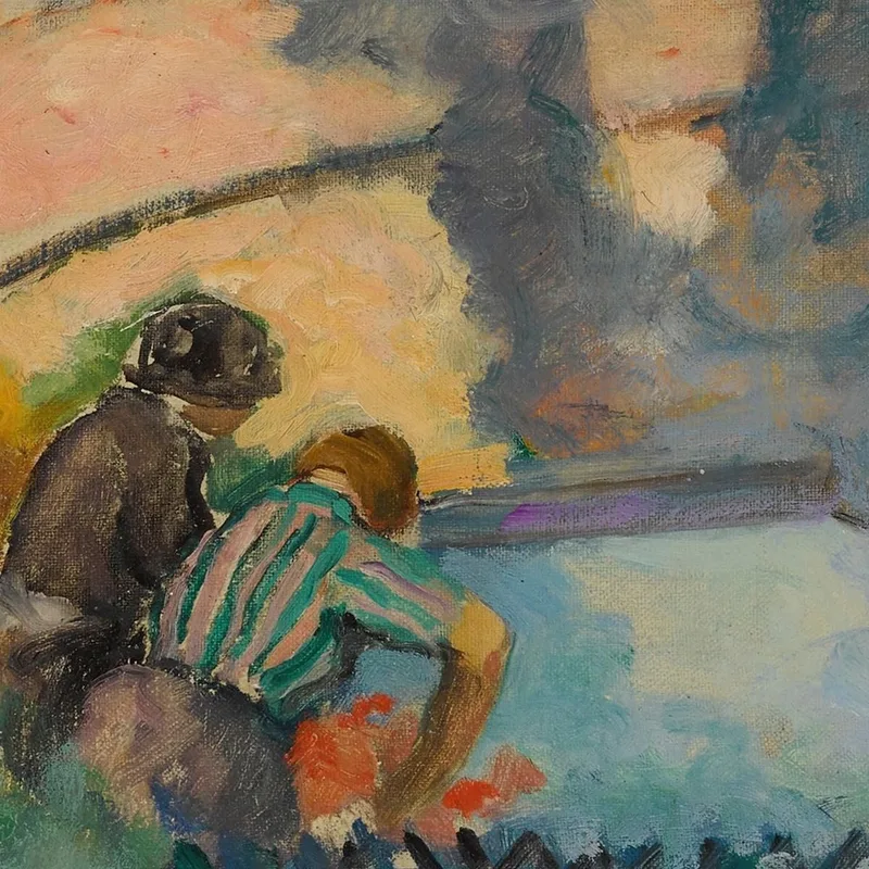 Two Women At The Washhouse Henri Lebasque