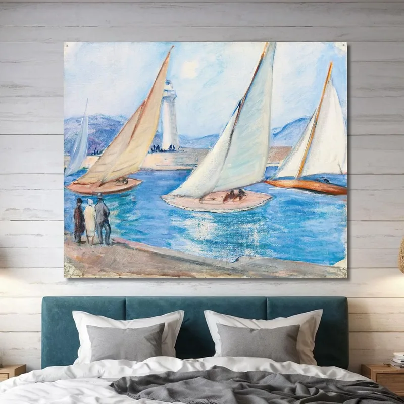 Start Der Regatten In Midi St. Tropez Henri Lebasque