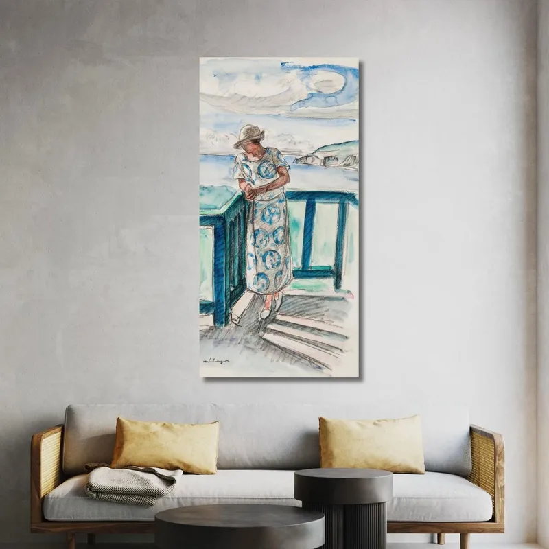 Woman On Balcony Henri Lebasque