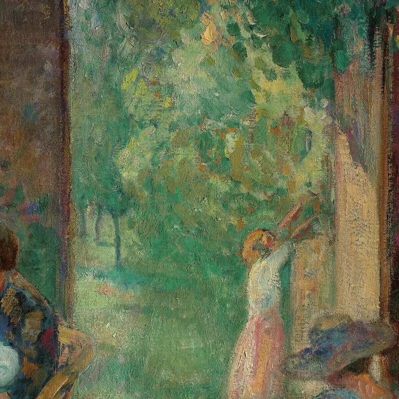 Femmes Et Enfants Dans Un Jardin En Été Henri Lebasque