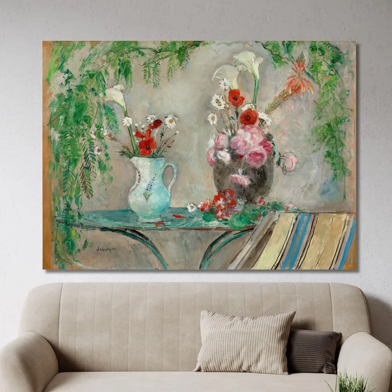 Fiori Su Un Tavolo Su Una Terrazza Henri Lebasque