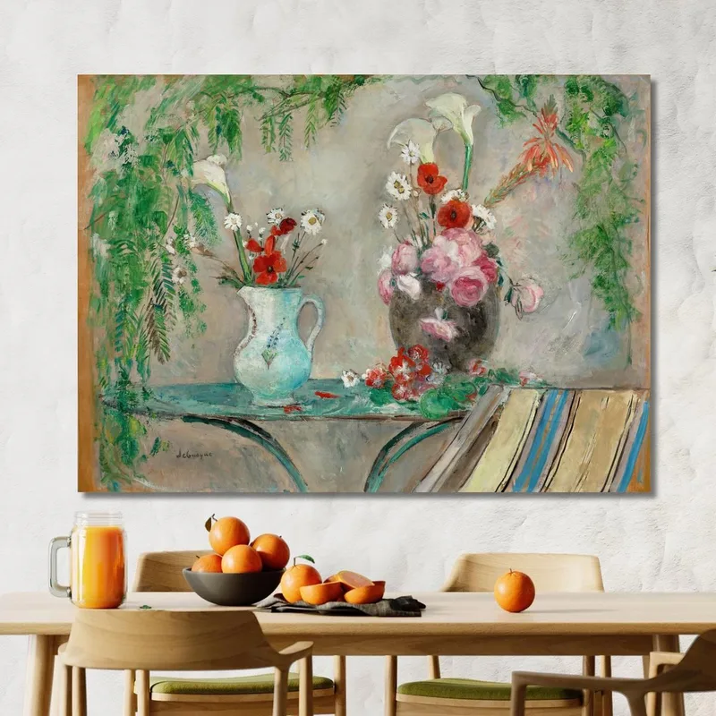 Fiori Su Un Tavolo Su Una Terrazza Henri Lebasque