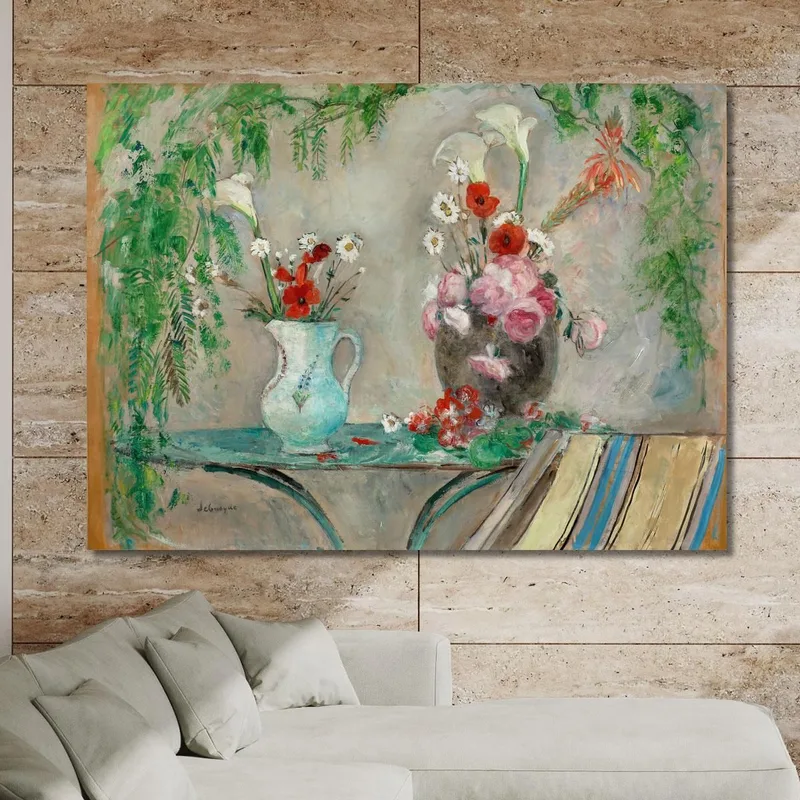 Fiori Su Un Tavolo Su Una Terrazza Henri Lebasque